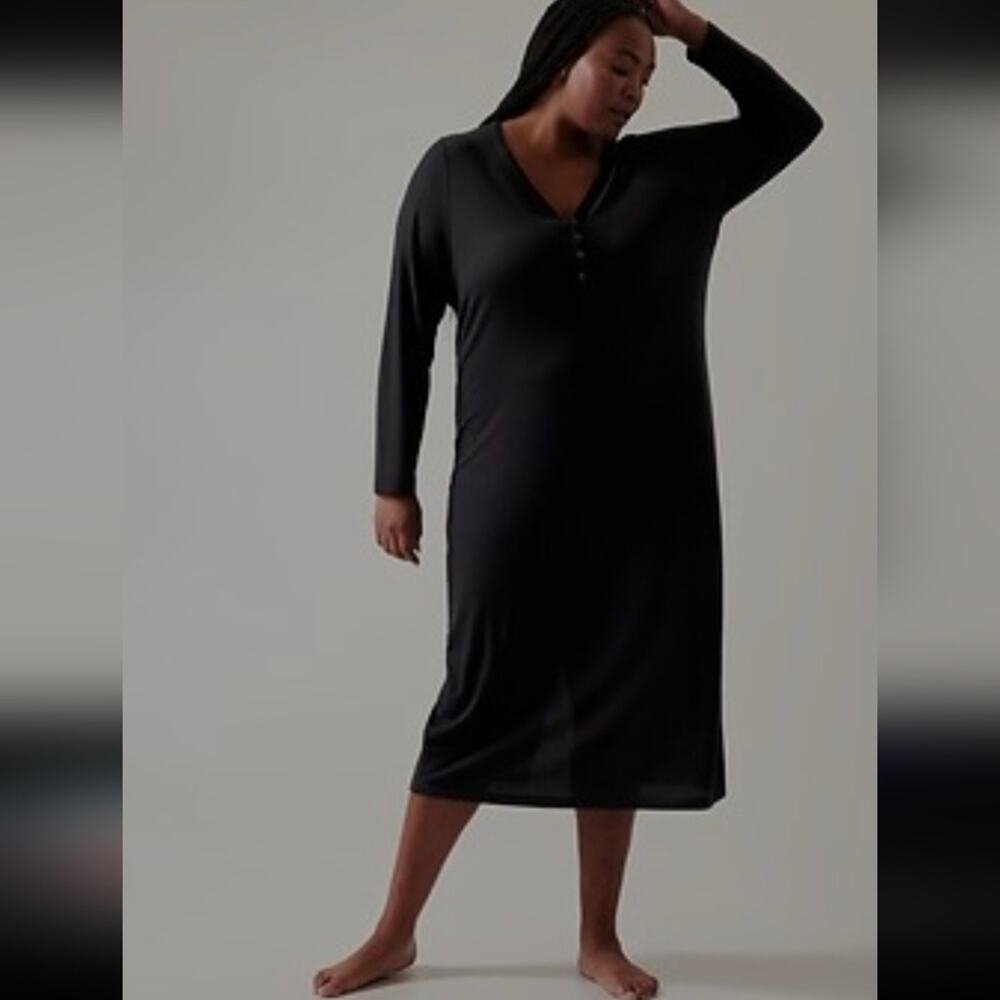 Athleta Wind Down Sleep Dress in black - Excellent condition Size Medium